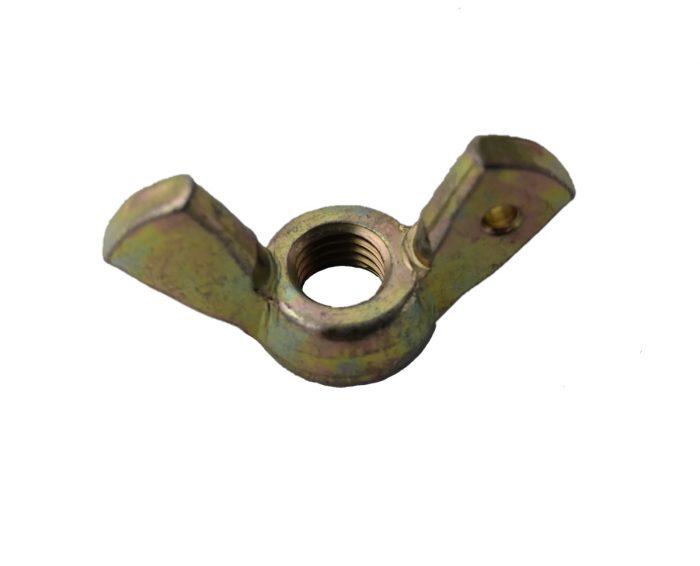 AN350 Wing Nut with two flat, wing-like projections on either side of a central threaded hole, designed for easy hand tightening.