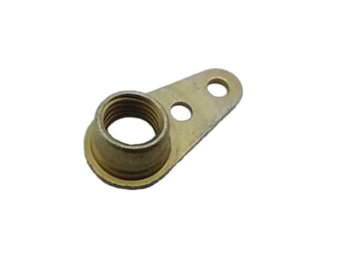 Anchor Nut One Lug (MS21071) with a single threaded hole and two mounting holes on a flat, elongated metal base.