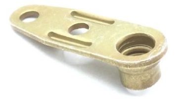 Image of an Anchor Nut One Lug Self Locking (MS21051), featuring a metal component with a single lug and self-locking mechanism. The nut has a cylindrical body and two holes for attachment, designed for secure fastening.