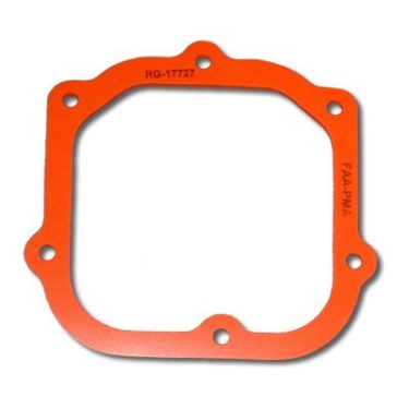 Orange Franklin Valve Cover Gasket, featuring a rectangular shape with rounded corners and six mounting holes. The gasket is designed to provide a seal for valve covers in automotive applications.