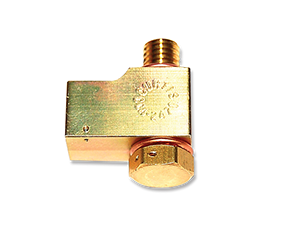 Brass CCA 2470 Oil Drain valve with a threaded top and hexagonal base, designed for efficient oil drainage.