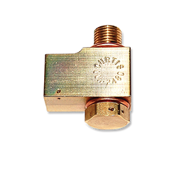 Brass CCA 2480 Oil Drain valve with a threaded top and hexagonal bottom, designed for efficient oil drainage.