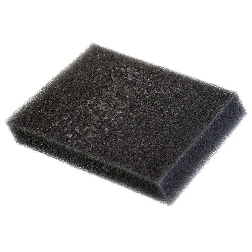 Rectangular black foam filter labeled as "BA-4108 Brackett Air Filter Element," designed for air filtration, shown against a white background.