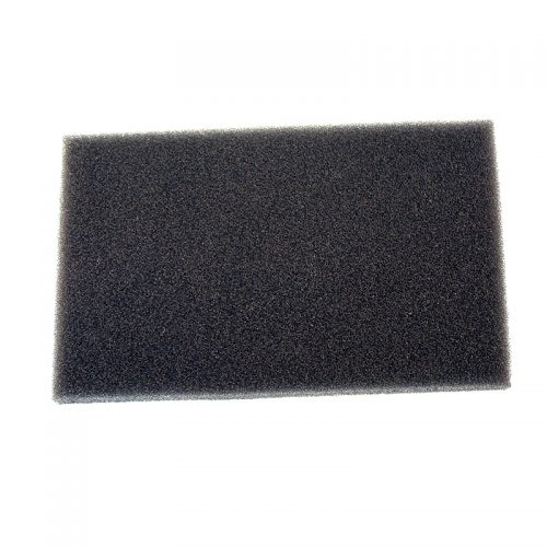 Rectangular black foam filter, labeled as "BA-9105 Brackett Air Filter Element," shown against a white background.