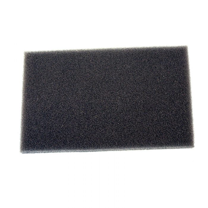 Rectangular black foam filter, labeled as "BA-9105 Brackett Air Filter Element," shown against a white background.