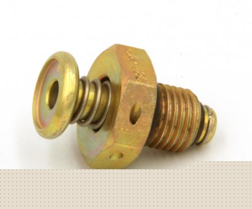 Gold-colored CAV-180 (3/8-24) Saf-Air Fuel Drain Valve with a threaded body and a round top, designed for efficient fuel drainage.