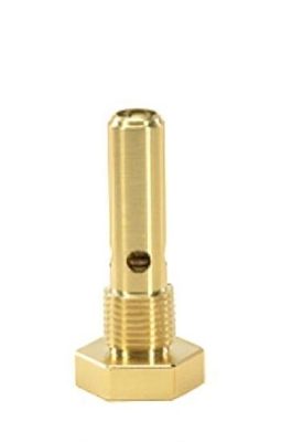 Image of an SA14 (1/4 NPT) Saf-Air Flush Fuel Drain Valve. The valve is metallic with a cylindrical shape and a hexagonal base, designed for efficient fuel drainage.
