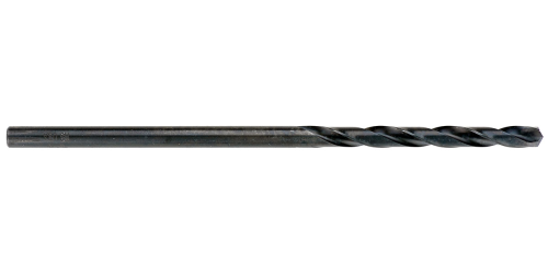 Image of a 6" jobber drill bit with a straight shank and spiral flutes. The bit is metallic and designed for general-purpose drilling in various materials.