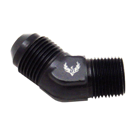 45° Flare to Pipe Elbow Aluminum