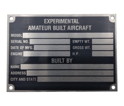 Aircraft Placards