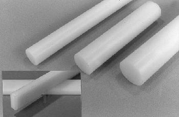 Three white cylindrical rods are arranged parallel to each other on a gray surface. An inset shows a close-up of two rods intersecting at a right angle.
